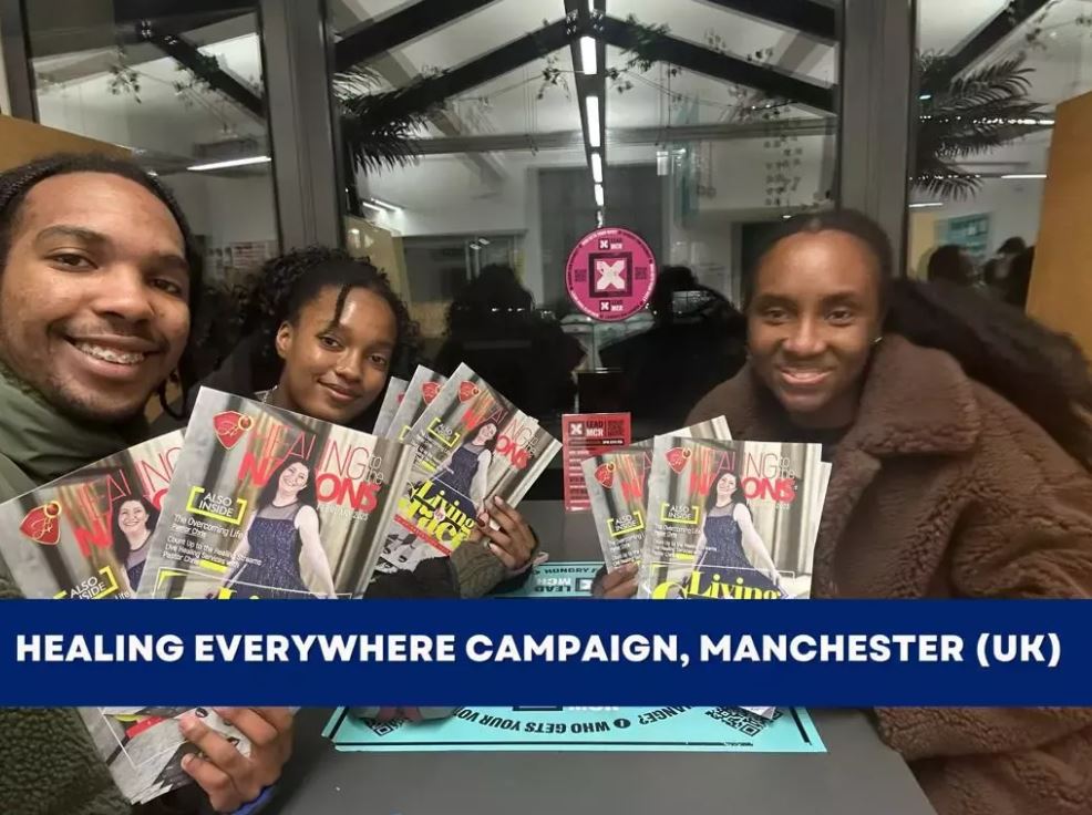 HEALING EVERYWHERE CAMPAIGN IN MANCHESTER,  UNITED KINGDOM
