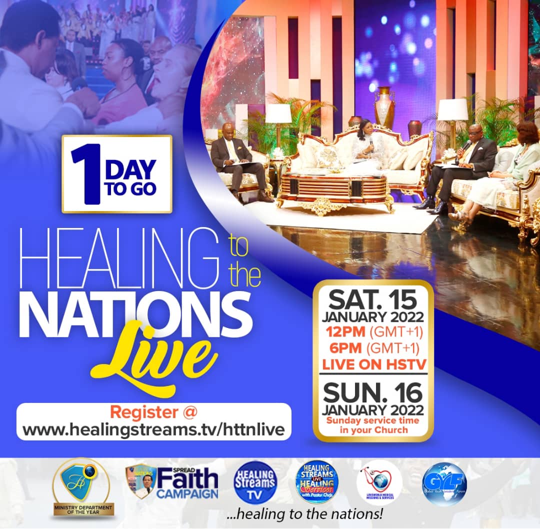 1 DAY TO THE FIRST OF IT'S KIND - THE HEALING TO THE NATIONS LIVE!!
