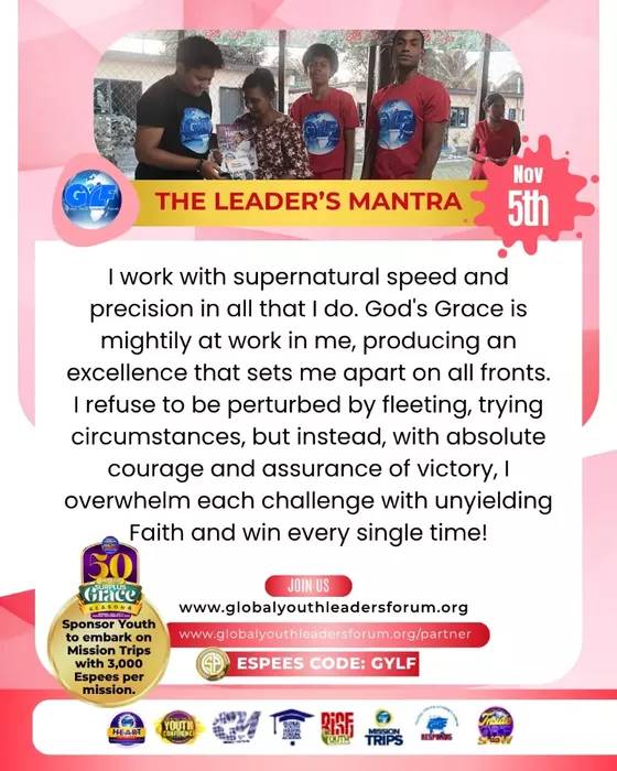 The Leader's Mantra - 5th of November, 2025