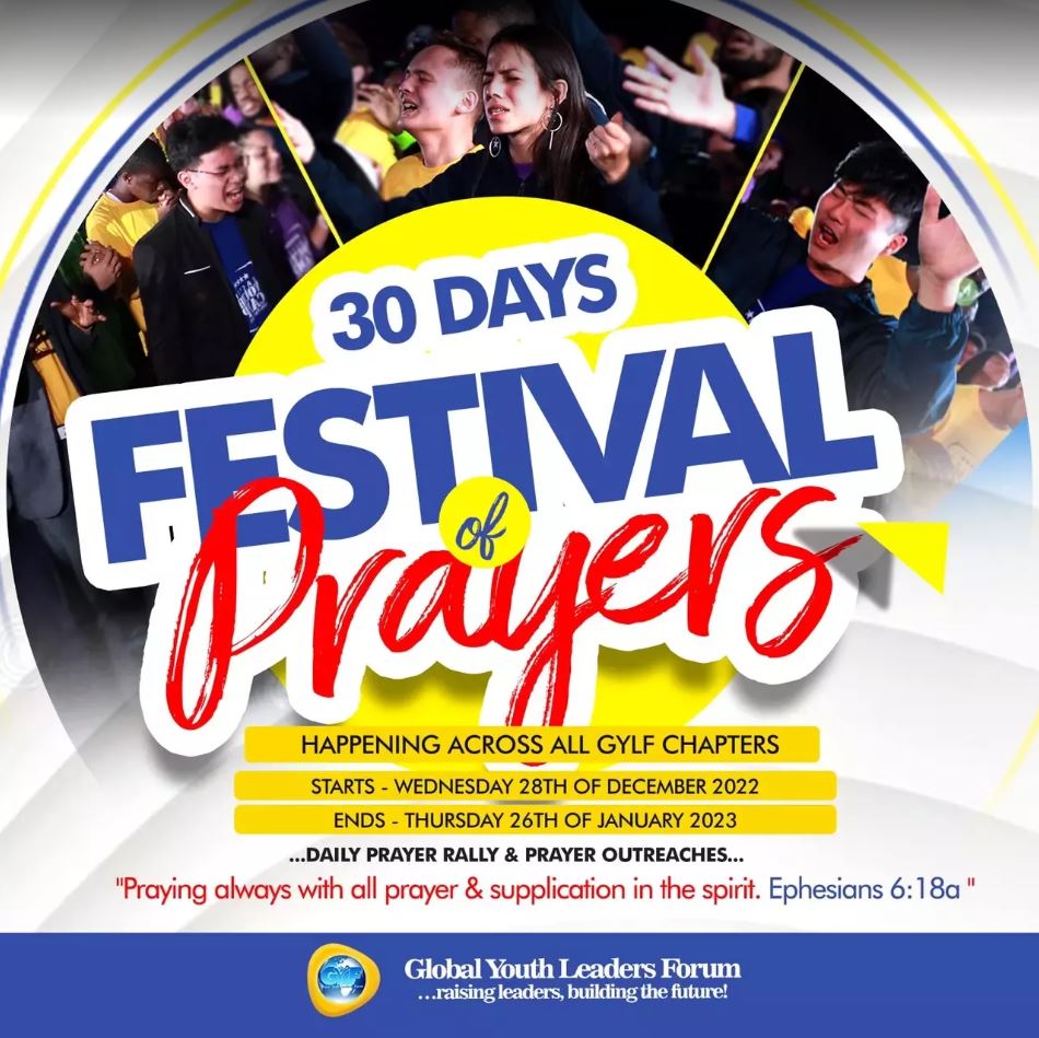 30 DAYS FESTIVAL OF PRAYER!