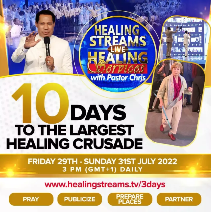 WE ARE COUNTING UP BIG! IT'S 10 DAYS TO THE WORLD'S LARGEST HEALING CRUSADE! 