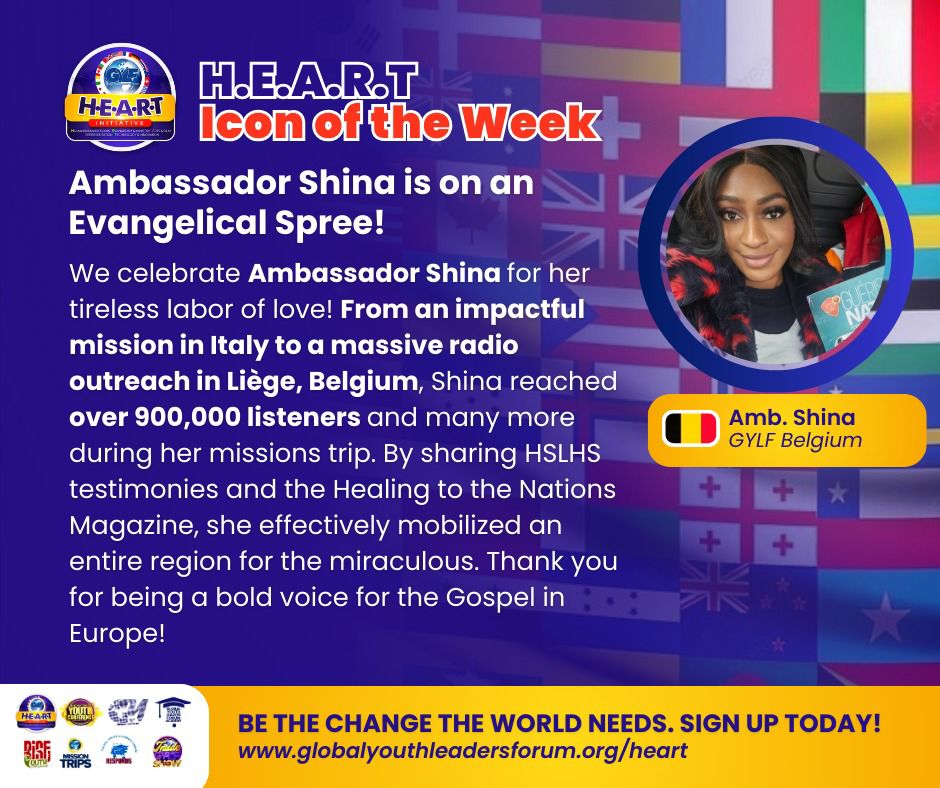 CELEBRATING OUR HEART ICON OF THE WEEK: AMBASSADOR SHINA
