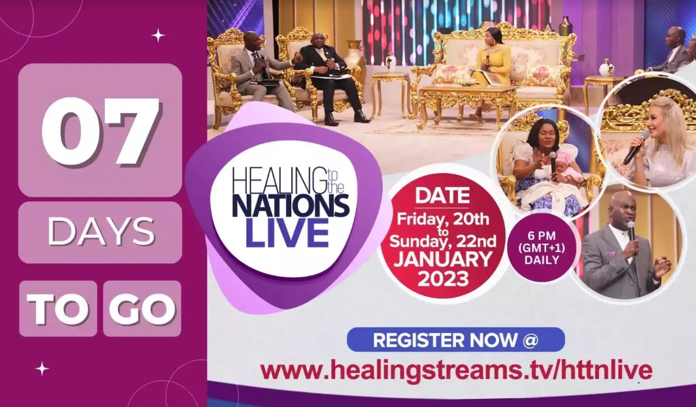 7 DAYS TO GO: HEALING TO THE NATIONS LIVE