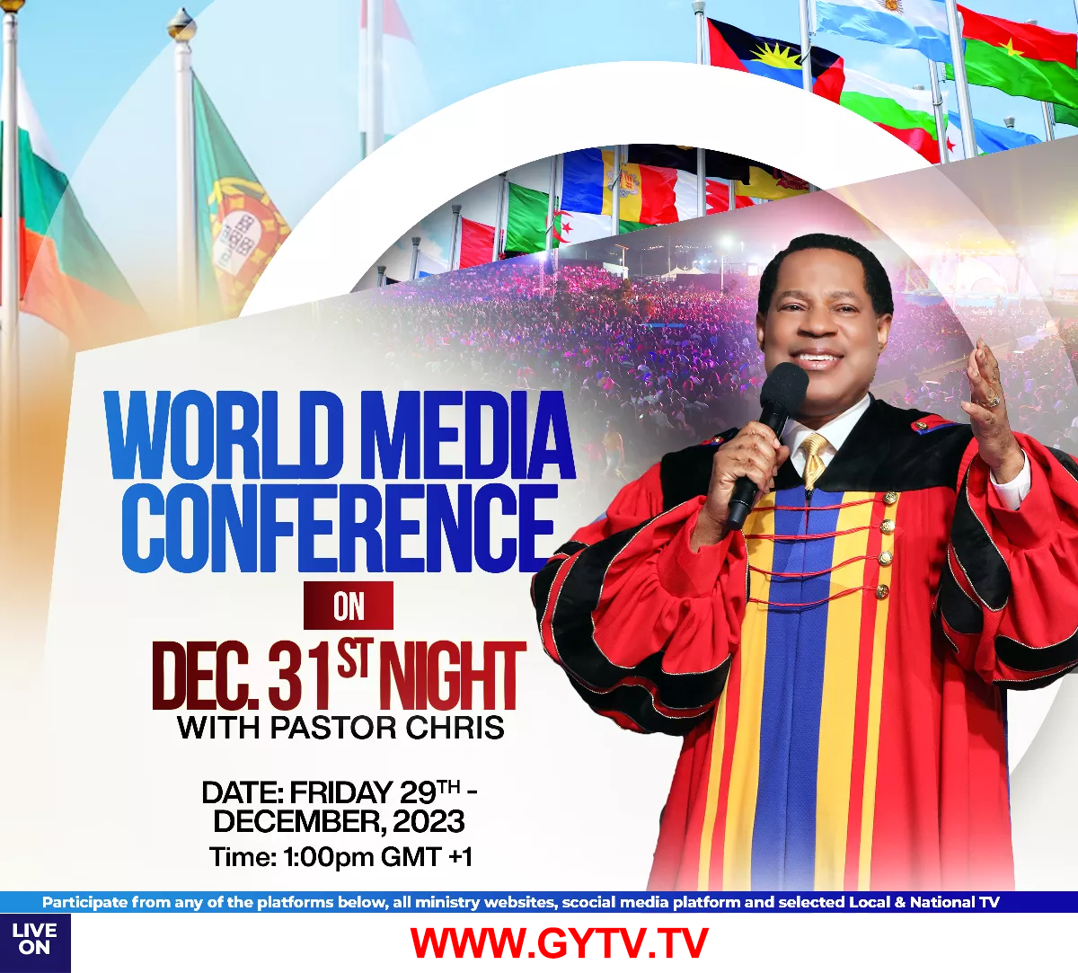 World Media Conference on 31st December Night with Pastor Chris