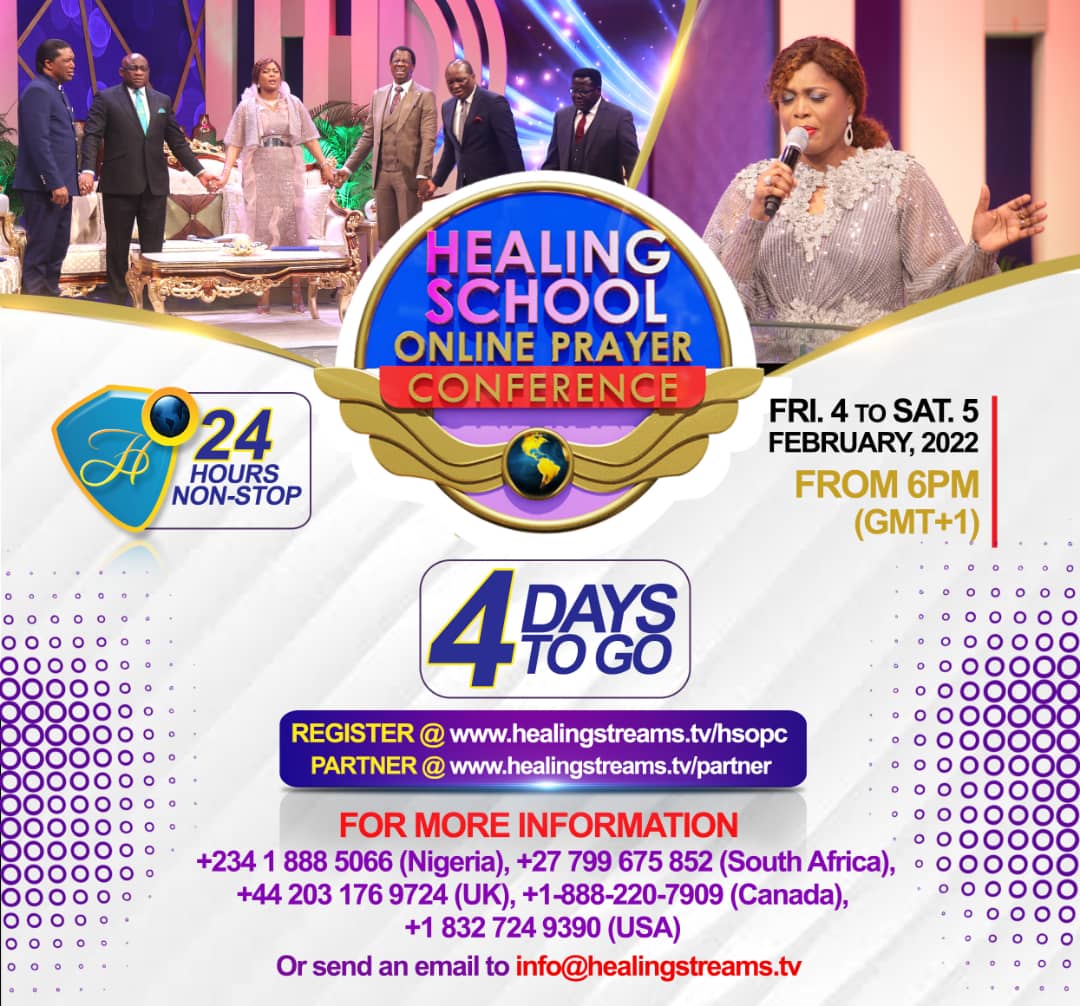IT'S 4 DAYS TO THE HEALING SCHOOL ONLINE PRAYER CONFERENCE 🌍GLORY!