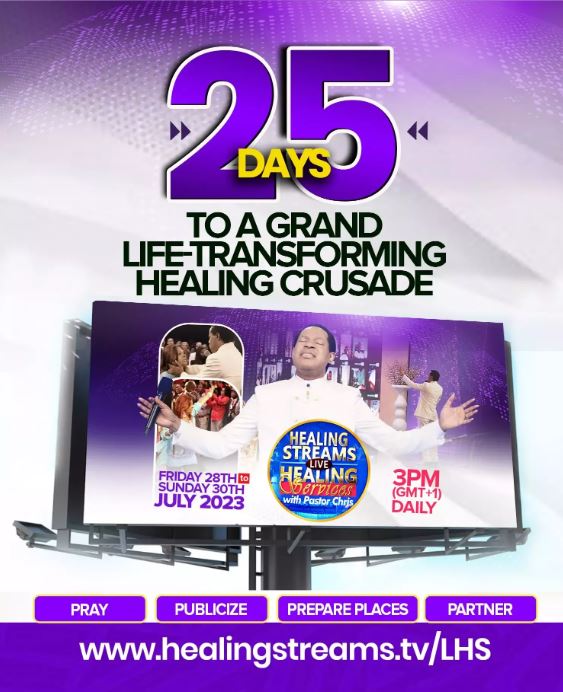 IT'S 25 DAYS TO A GRAND LIFE-TRANSFORMING HEALING CRUSADE❗