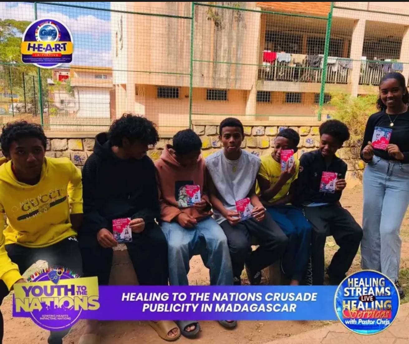 PUBLICITY FOR THE UPCOMING HEALING TO THE NATIONS CRUSADE, ANTANANARIVO, MADAGASCAR